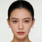 13–14mm Natural Freshwater Pearl Stud Earrings | Large Round, Australian-White Look (Sai Ao Bai Tone)