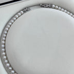 6–7mm High-Luster AK Freshwater Pearl Necklace | S925 Sterling Silver, 18 Inch