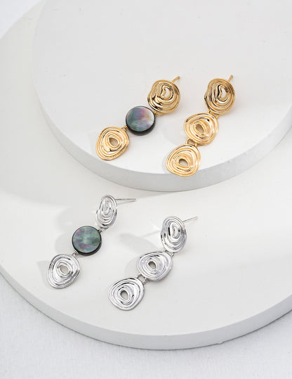 A macro detail shot of the vintage gold and silver options, highlighting the fine textures and the secure integrated hook design.