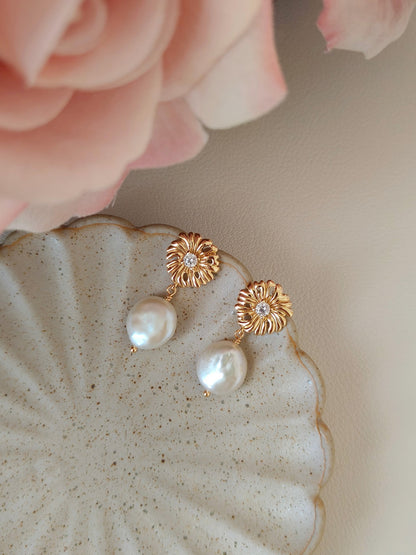 A clean back-and-side view of the earrings, highlighting the secure butterfly backs and the premium finish of the hypoallergenic sterling silver.
