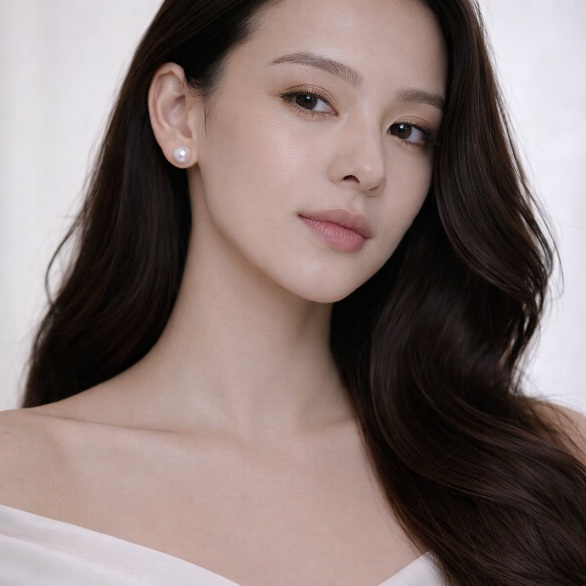 8–9mm Akoya Saltwater Pearl Stud Earrings in 18K Gold